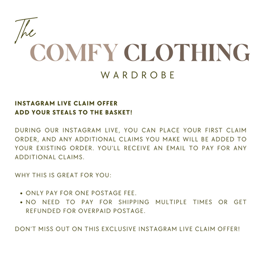 £10 CLAIM ONE ITEM SALE